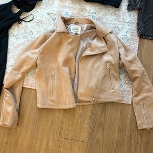 Tan cropped jacket